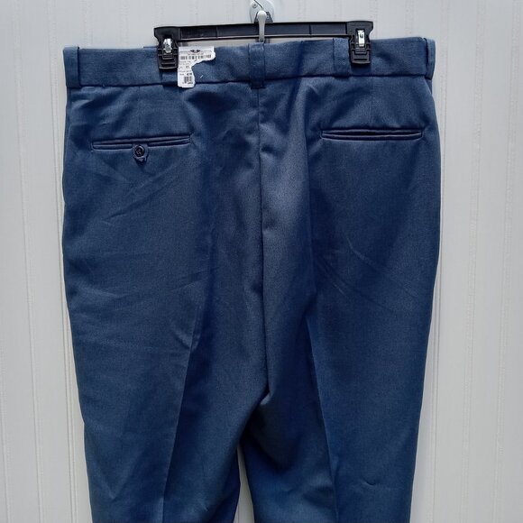 NWT Flying Cross Fechheimer Uniform Pants 52 French Blue Unhemmed Poly Garbadine - Picture 9 of 16
